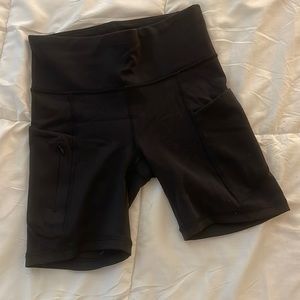 Athleta all in 7” bike shorts, like new condition